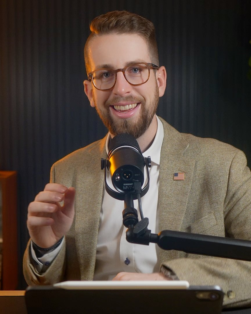 Jordan Leaman, CFP&reg;, founder of True Wealth Retirement Partners, in the True Wealth studio